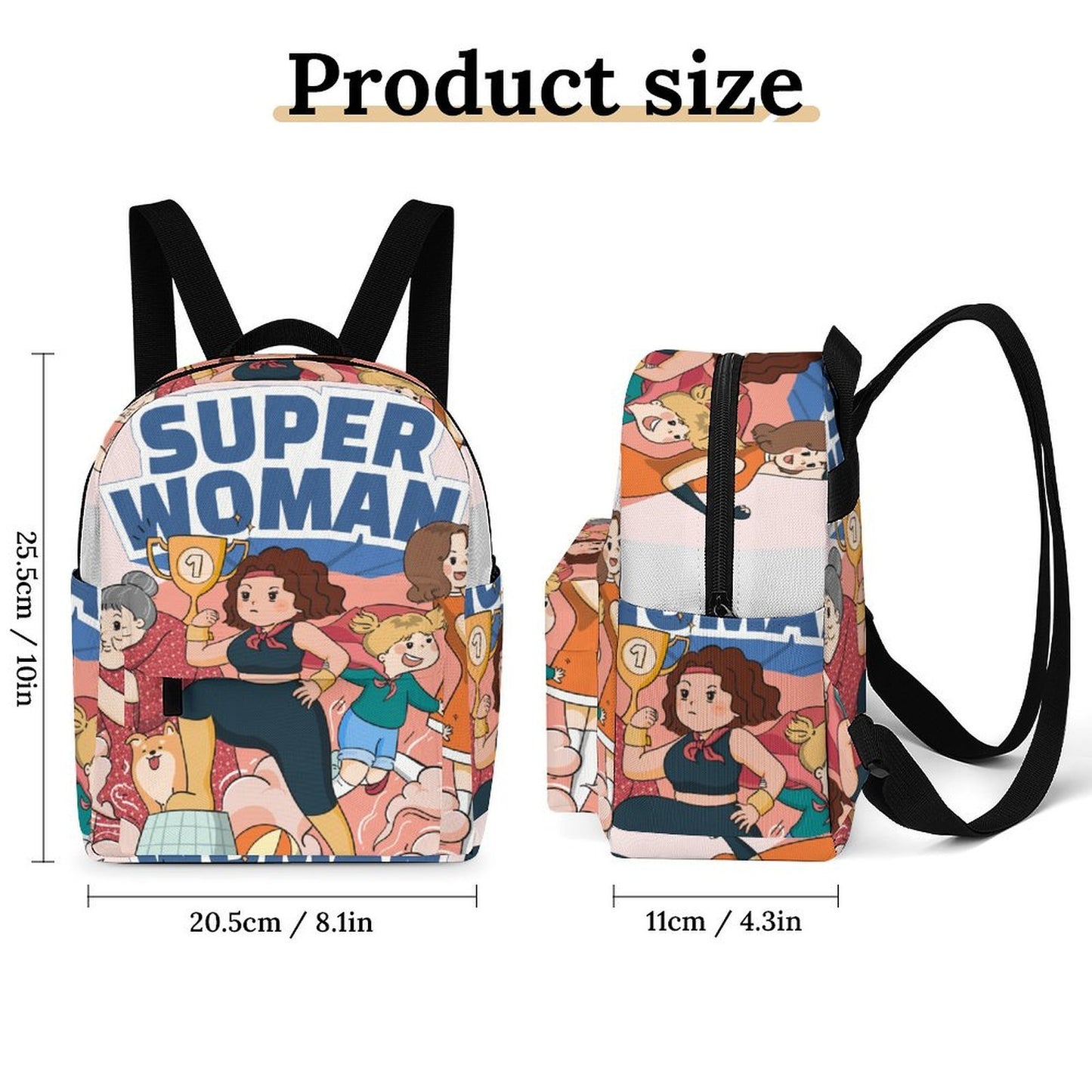 Mini Mochila Casual Personalizada Impermeable de Tela Oxford