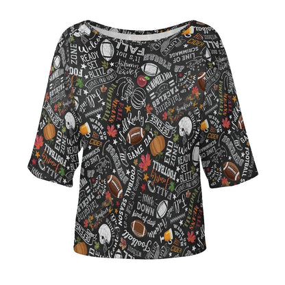 Blusa Oversize Cuello Barco | Top Murciélago Personalizado & Disimula Brazos