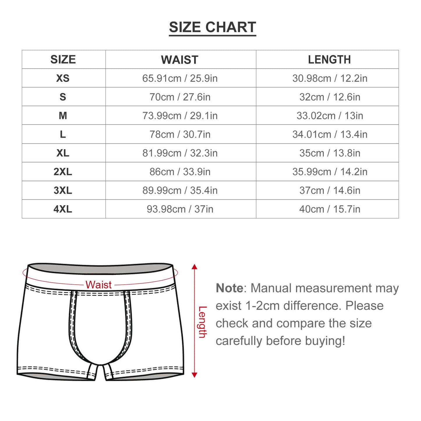 Calzón de Modal Personalizado para Hombre con Impresión Completa