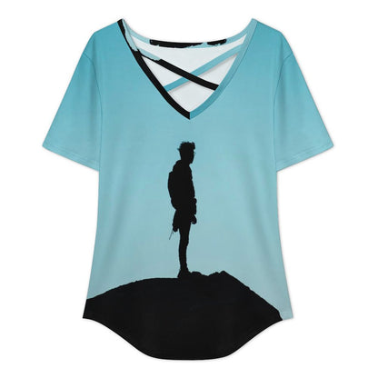 Playera Cuello V Cruzado Personalizada para Mujer | T-Shirt Única