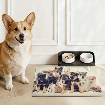 Tapete Absorbente Personalizado para Platos de Mascotas | Antideslizante y Fácil de Limpiar