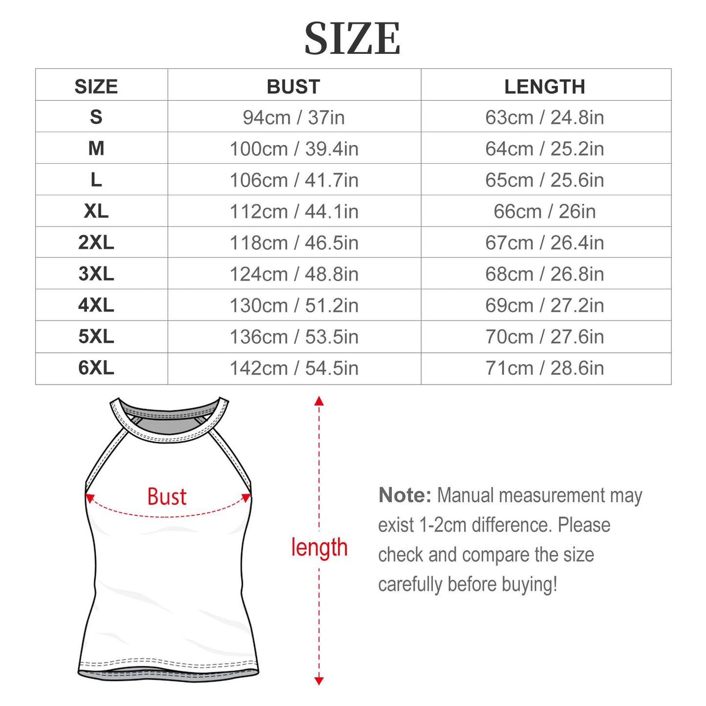 Playera Sin Mangas Personalizada Cuello Redondo | Tallas S-6XL