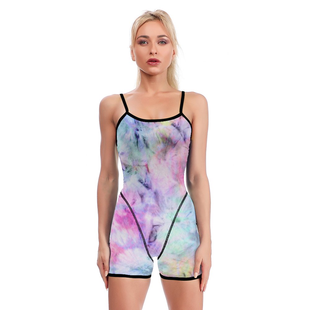 Jumpsuit de Yoga Holgado con Espalda Descubierta Personalizado | Estampado Completo