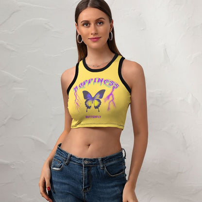 Crop Top Racerback Personalizado | Diseño Deportivo y Casual Mujer