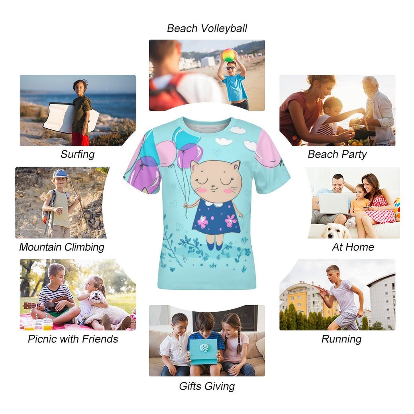 Playera para Niño Personalizable de Algodón | Diseña con su Dibujo