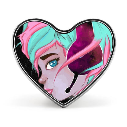 Pin de Corazón Personalizado con Foto | Broche Metálico Petite