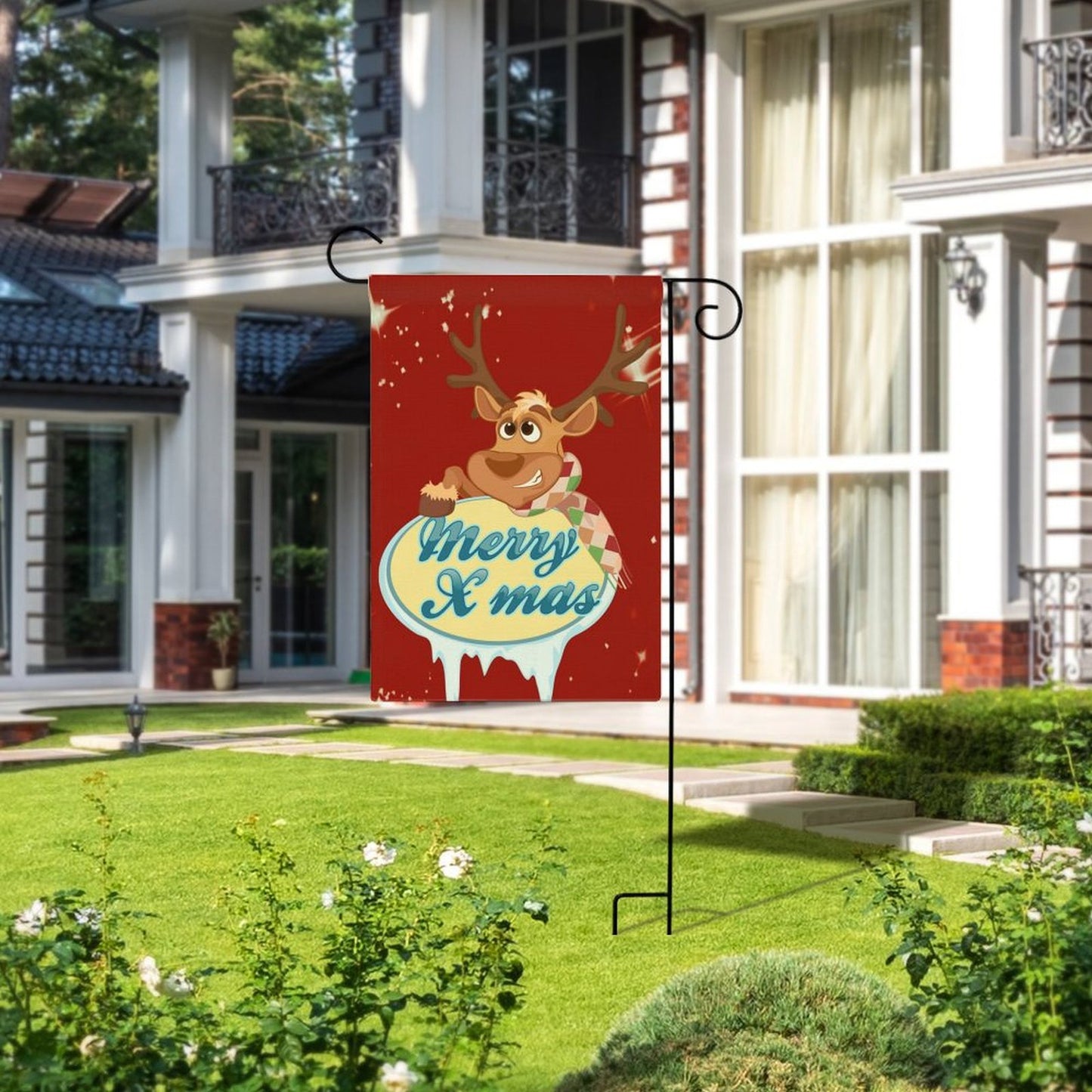 Bandera de Lino para Jardín | La Firma Rústica para tu Obra Maestra