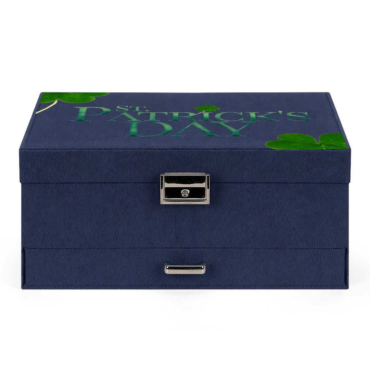 Joyero de Gamuza de Tres Niveles Personalizable con Ganchos