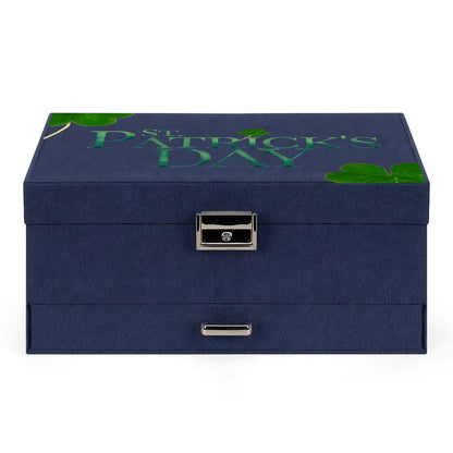 Joyero de Gamuza de Tres Niveles Personalizable con Ganchos