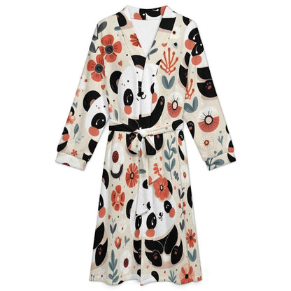 Adult Nightgown Panda, Red