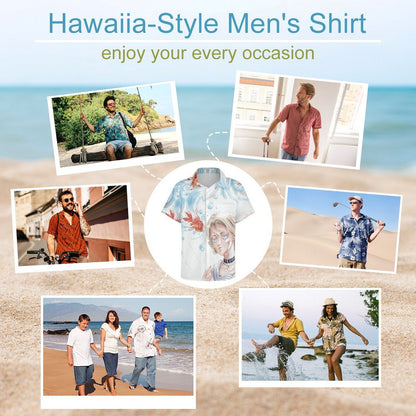 Camisa Casual Personalizada para Hombre | Diseña con Tu Foto/Logo