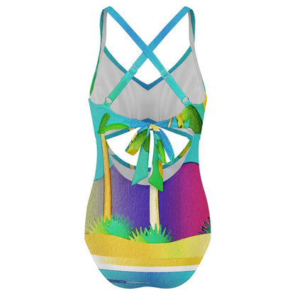 Traje de Baño con Cutout Personalizado | Monokini con Foto