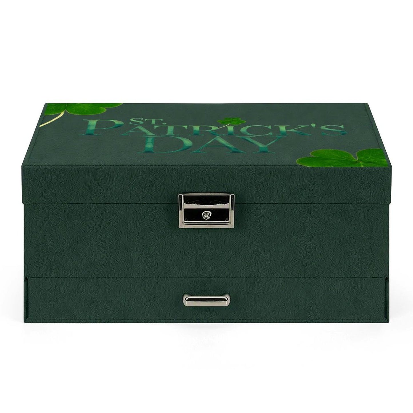 Joyero de Gamuza de Tres Niveles Personalizable con Ganchos