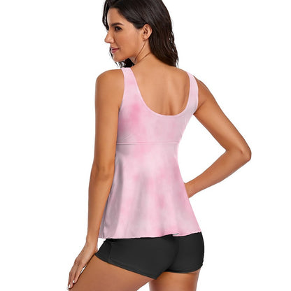 Tankini Personalizado con Short S-6XL | Bañador Reductor 2 Piezas