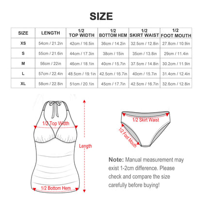 Tankini Holgado Dos Piezas | Traje de Baño Disimula Barriga