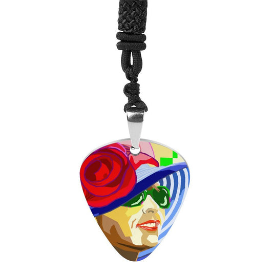 Collar de Plumilla de Guitarra Personalizado | Estilo Unisex