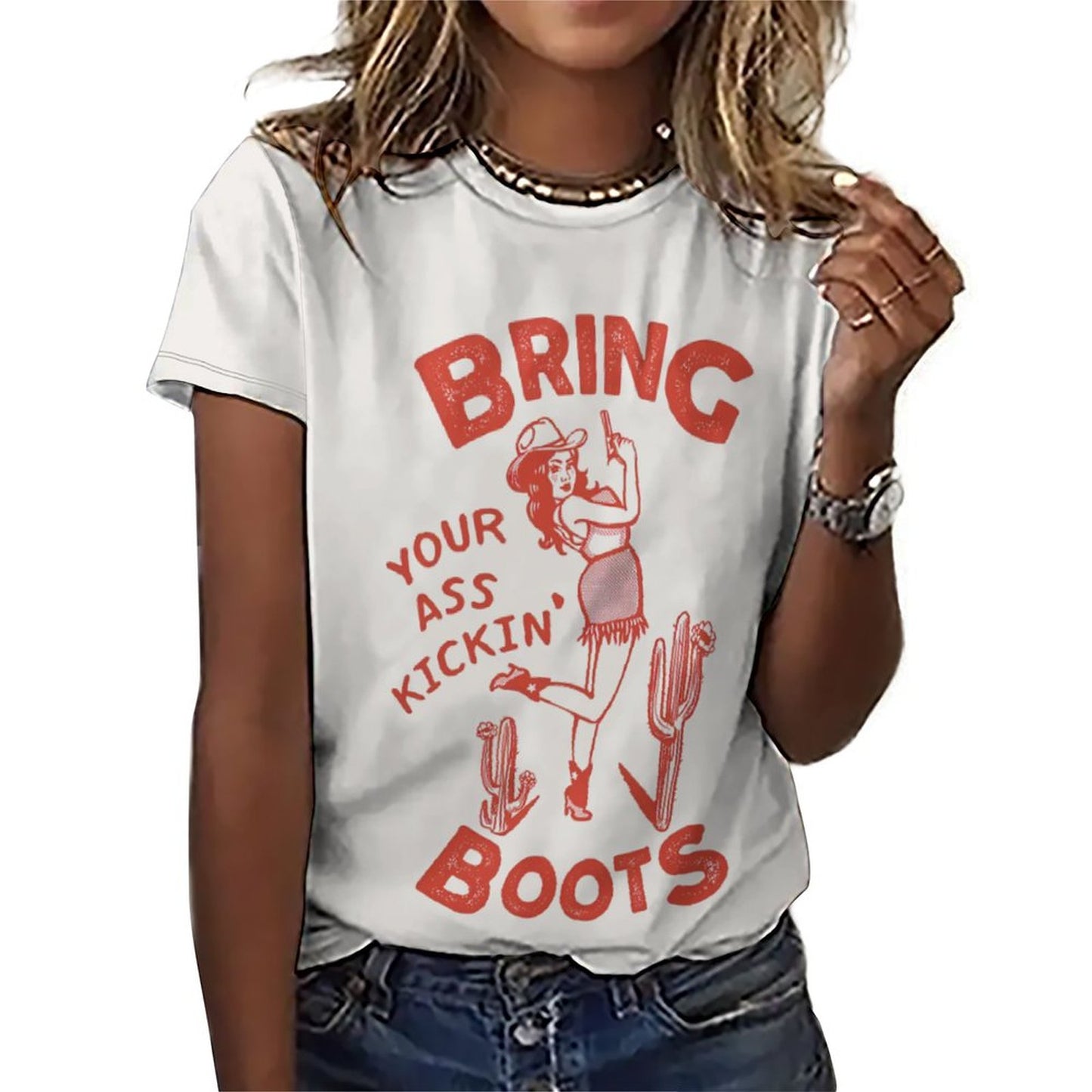 Playera de Impresión Total para Mujer | Diseño Personalizado