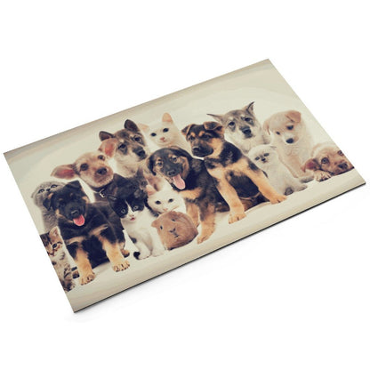 Tapete Absorbente Personalizado para Platos de Mascotas | Antideslizante y Fácil de Limpiar