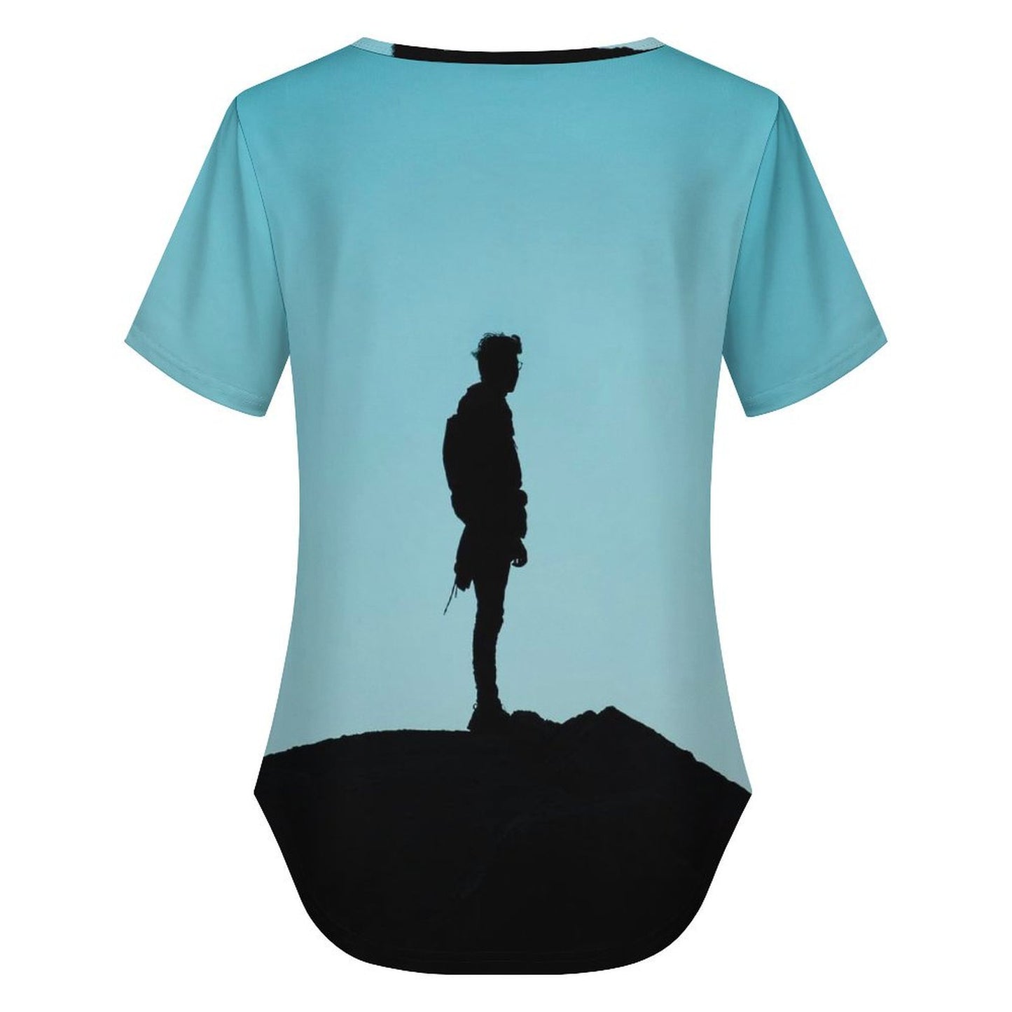 Playera Cuello V Cruzado Personalizada para Mujer | T-Shirt Única