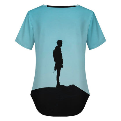 Playera Cuello V Cruzado Personalizada para Mujer | T-Shirt Única