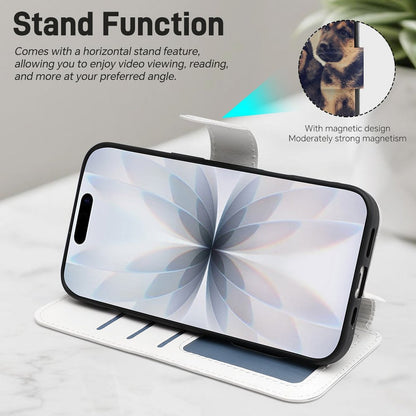 Funda de Piel con Tapa Personalizada para iPhone 17 con Ranuras para Tarjetas