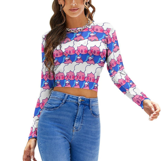 Crop Top Deportivo Espalda Abierta | Camiseta Yoga Personalizada