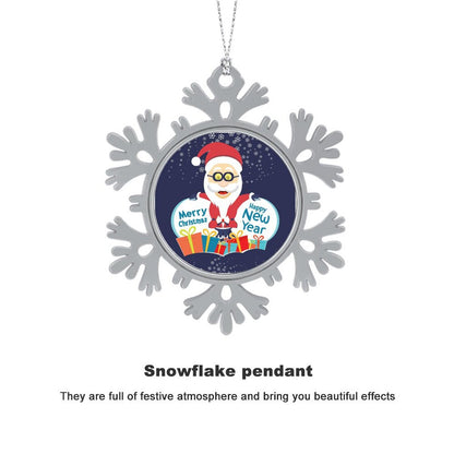 Forja tu Recuerdo: Adorno de Metal Personalizado en Forma de Copo de Nieve