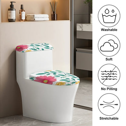 Toilet Decor Set of Two Flowers, Leaves, Spring Style 38x53cm