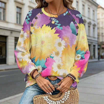 Sudadera Personalizable de Hombros Descubiertos para Mujer