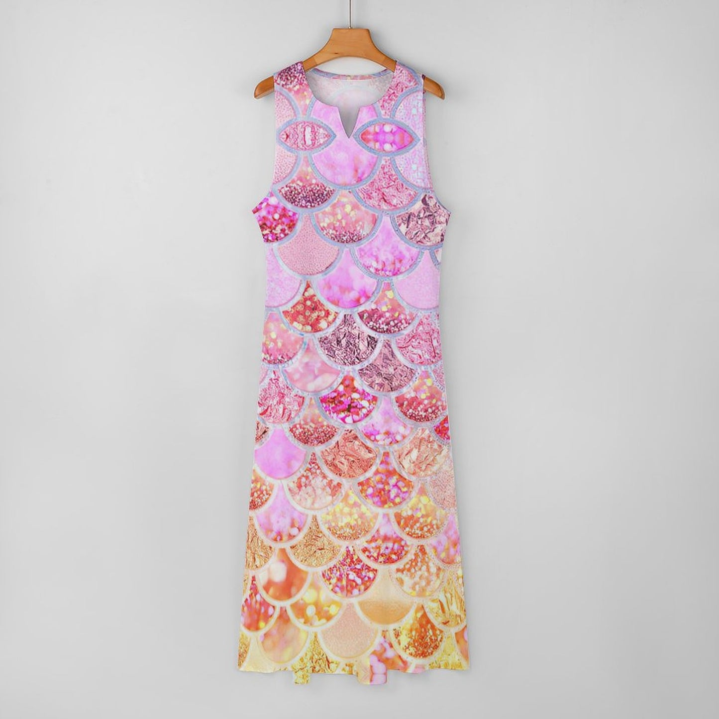Vestido Largo Sin Mangas | Maxi Vestido Corte Columna Personalizado