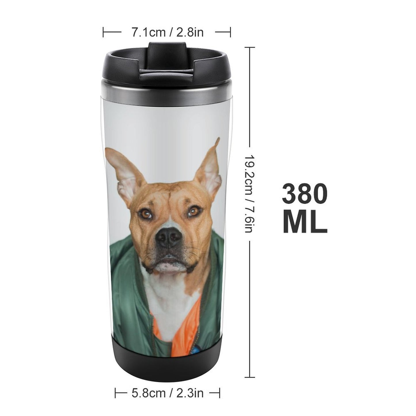Termo Mug Personalizado 380ml | Acero Inox Desmontable & Tapa Snap