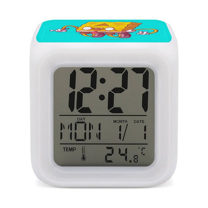 Reloj Despertador Cubo LED Personalizado | Fotos y 7 Colores