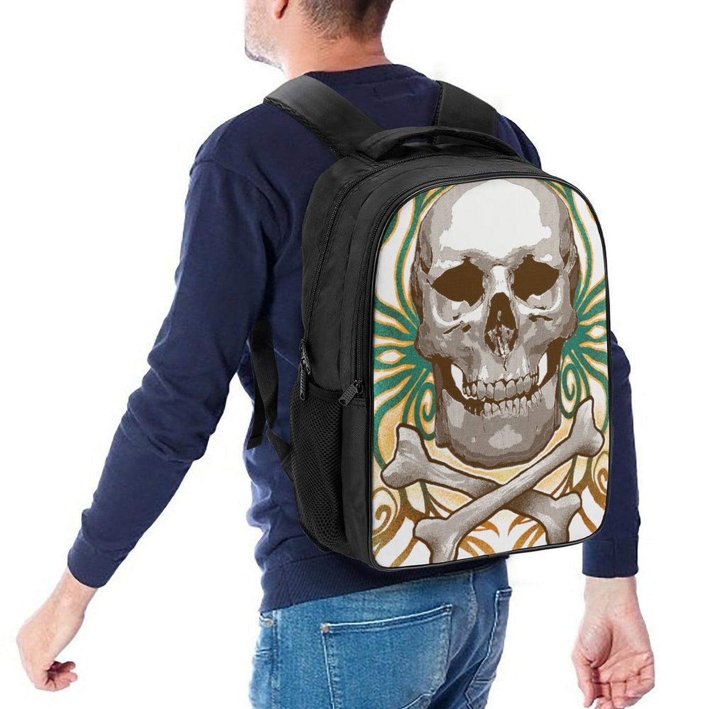 Mochila Gucci Nylon 16" | Backpack Doble Compartimento Premium