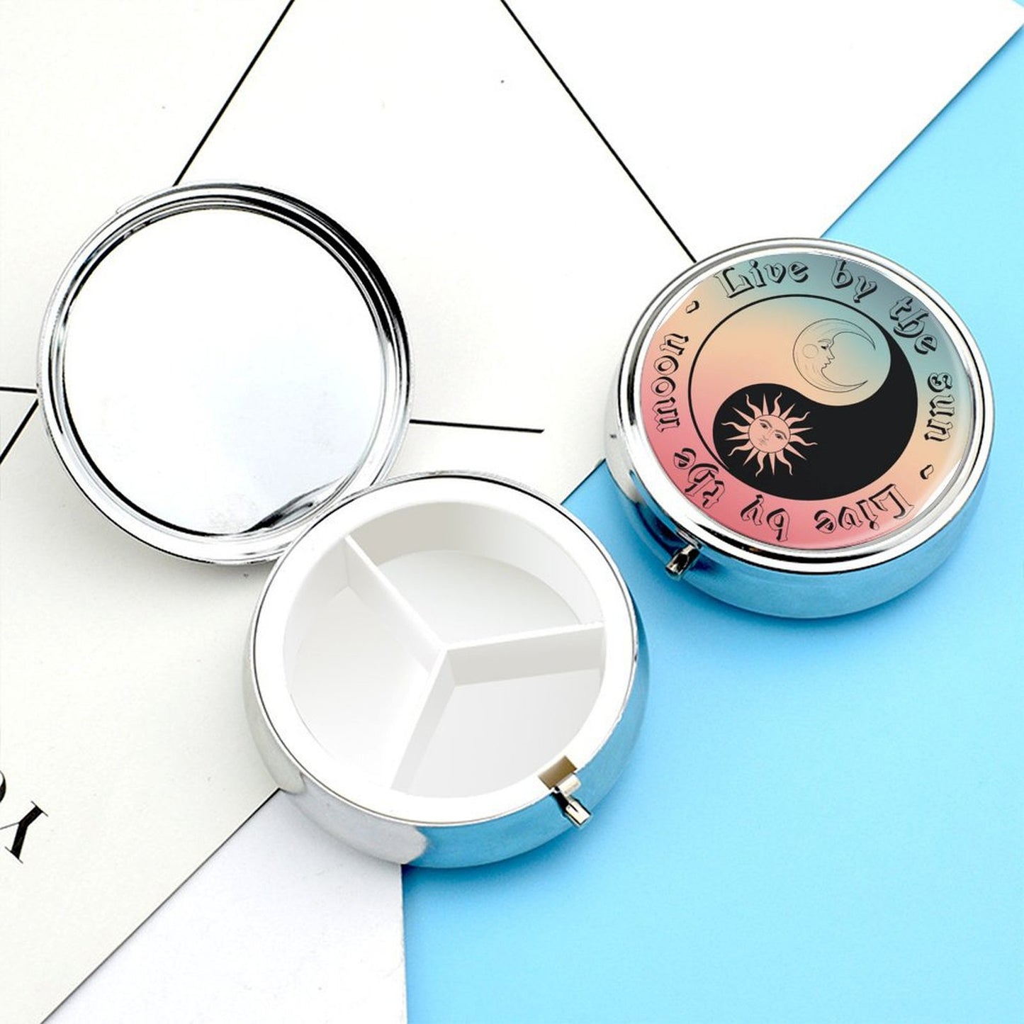 Pastillero Redondo Personalizado | Lleva tus Pastillas con Estilo