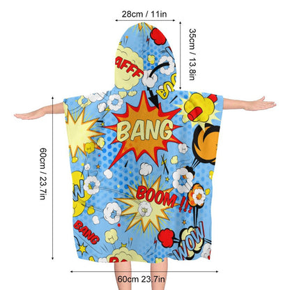 Toalla con Capucha para Niños Personalizada | Secado Rápido y Calidez