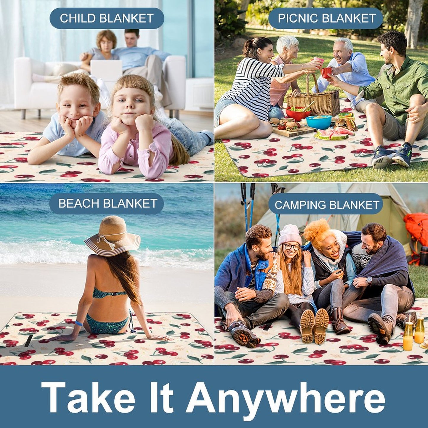 Manta de Picnic Impermeable Personalizada | Tapete Plegable