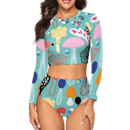 Bikini Manga Larga Personalizado con Estampado Completo | Protección Solar y Diseño Propio