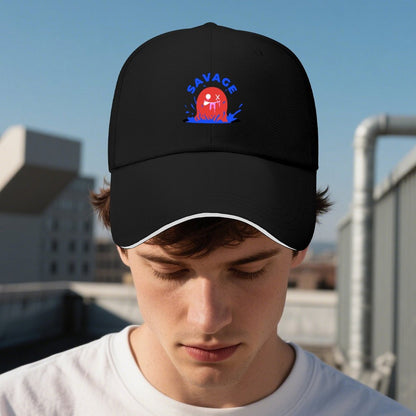 Gorra Sándwich Personalizada con Visera Bicolor y Estampado a Todo Color