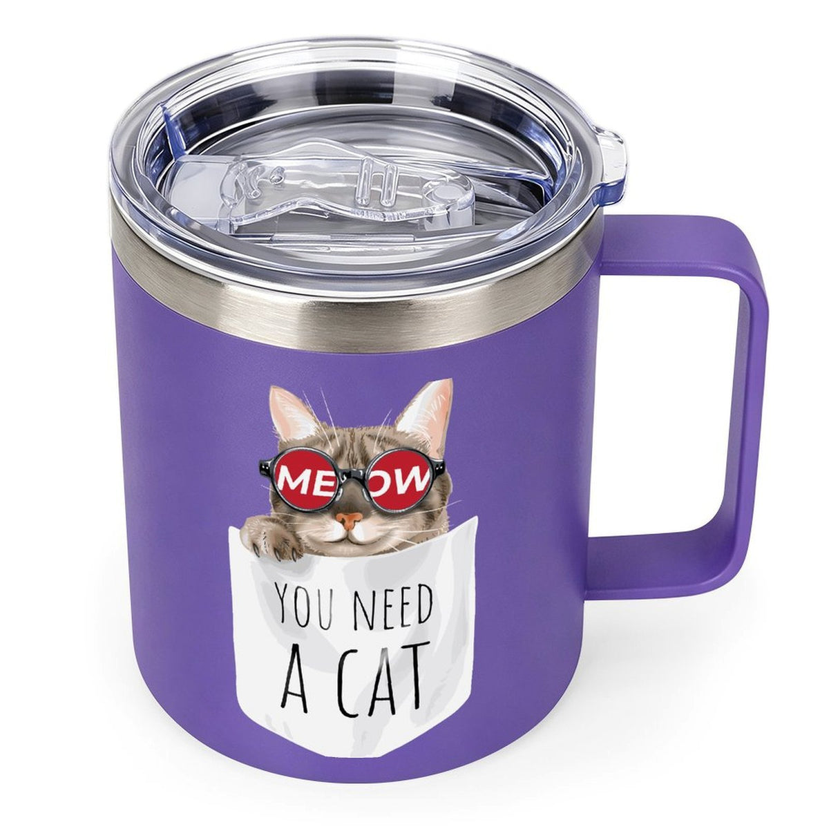 Eggshell Cup You Need A Cat, Sunglasses