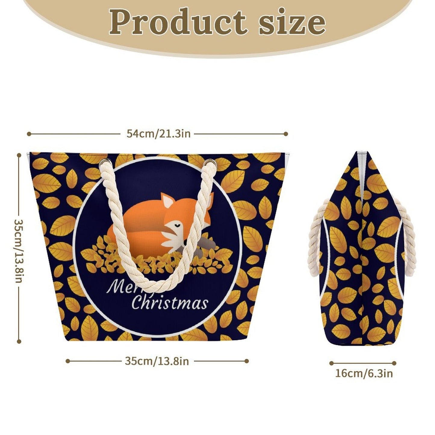 Bolsa de Hombro Personalizada | Tote Bag Grande con Tu Diseño