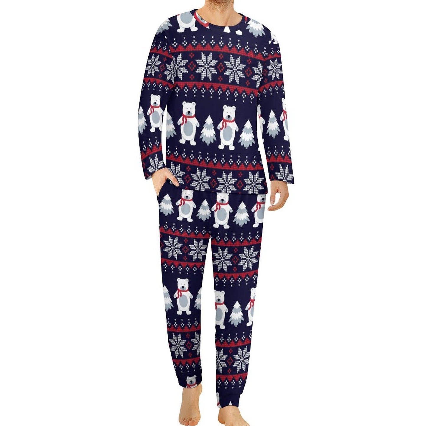 Pijama Hombre Personalizada | Set Largo Suave S-6XL Regalo