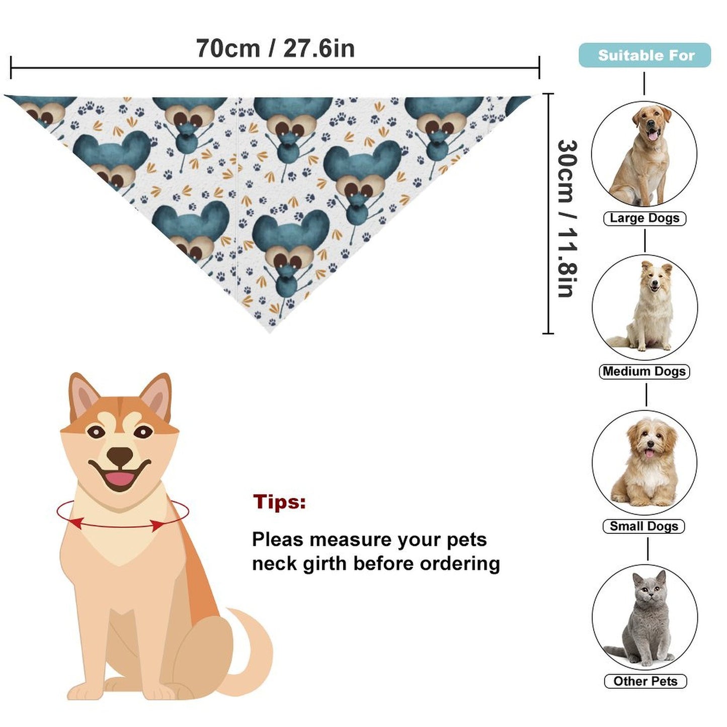 Anuncia tus Noticias con Estilo | Paliacate para Perro Personalizado