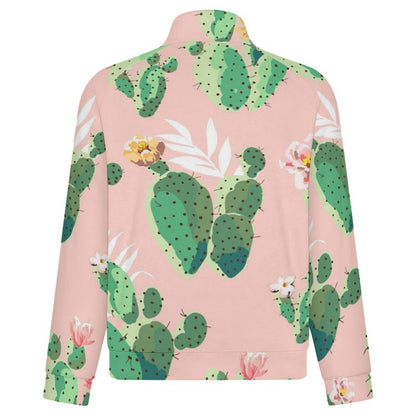 Fleece Jacket Cactus, Tropical, Pink