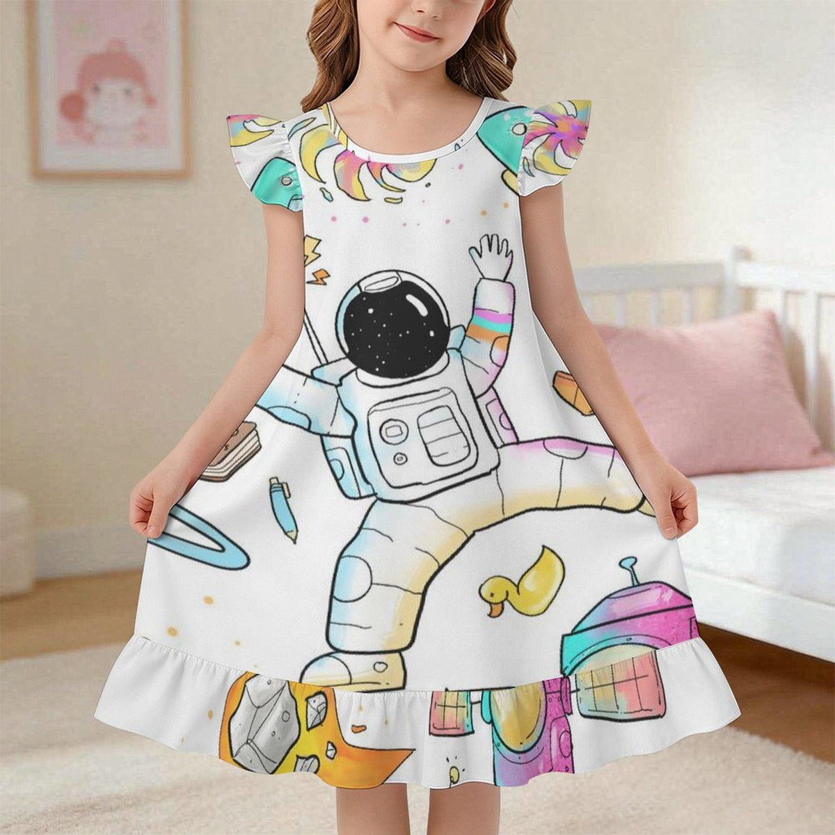 Camisola para Niña con Olanes Personalizable