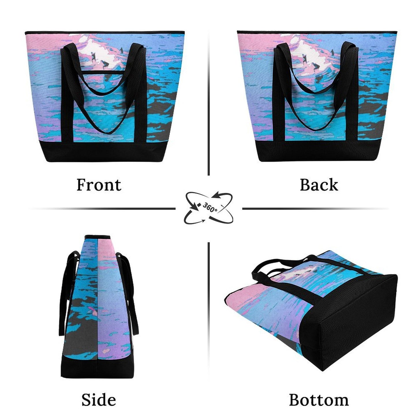 Bolsa de Compras Térmica Personalizada de Gran Capacidad y Plegable