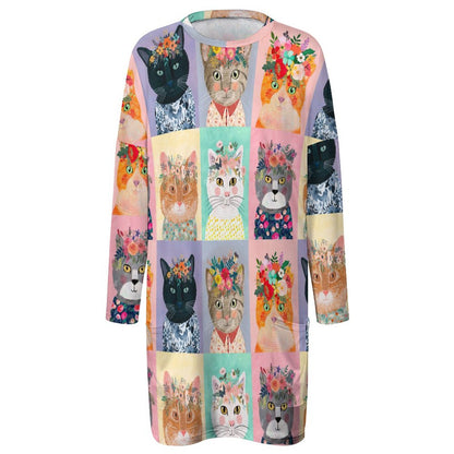Sudadera Túnica Oversize Mujer con Bolsillos | Cubre Leggings