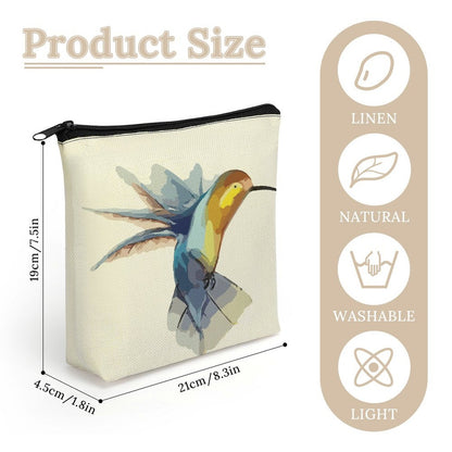 Cosmetiquera de Lino Personalizada | Bolsa de Maquillaje con Foto