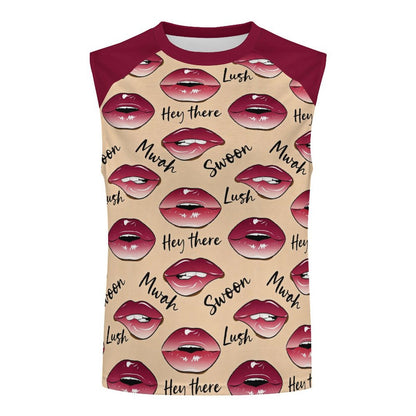 Playera Muscular sin Mangas Personalizada | Corte Raglán a Dos Tonos