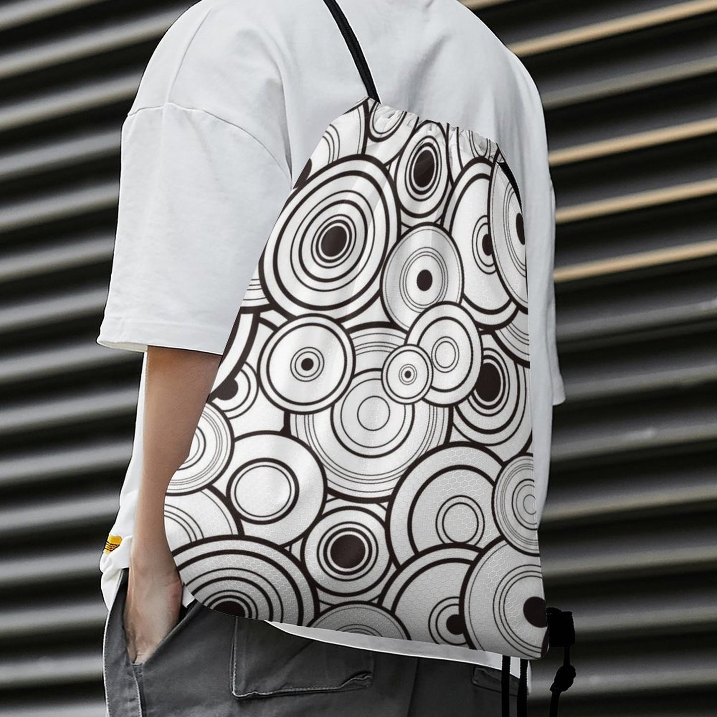 Mochila de Cuerdas Personalizada | Bolsa Hexagonal Drawstring