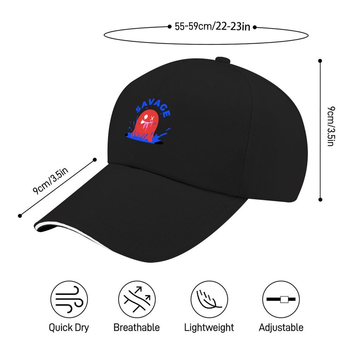 Gorra Sándwich Personalizada con Visera Bicolor y Estampado a Todo Color